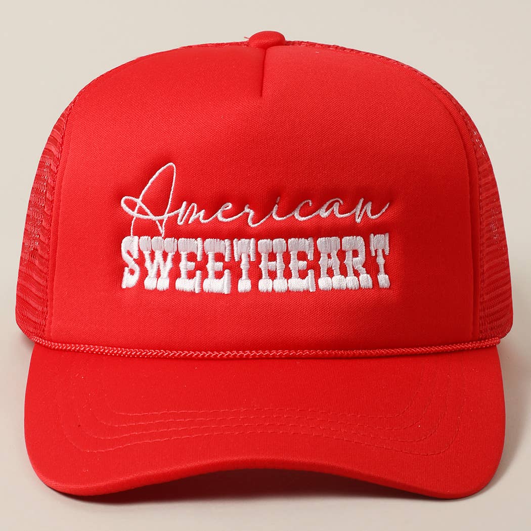 American Sweetheart Embroidery Foam Trucker Hat